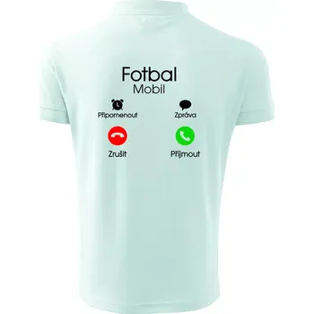 Pánská košile Fotbal volá - Polokošile pánská Pique Polo 203 - 5XL ( Frost )