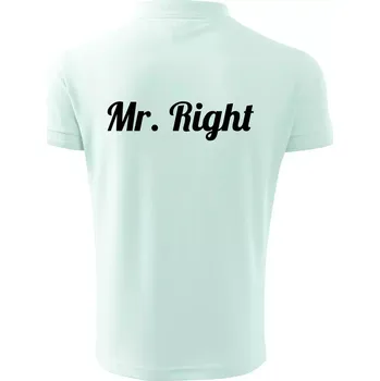 Pánská košile Mr Right - Polokošile pánská Pique Polo 203 - XL ( Frost )