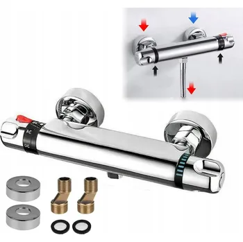 Vodovodní baterie TERMOSTATICKÁ SPRCHOVÁ BATERIE SPRCHOVÁ TERMOSTATICKÁ BATERIE CHROM