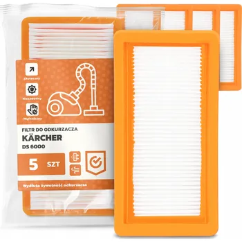 Filtr do vysavače 5x FILTR do VYSAVAČE Kärcher DS 6000 Vzduchový Omyvatelný Silný FILTRY EM-W