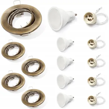 Stropní zapuštěné svítidlo Koloreno 5 W GU10 hnědé