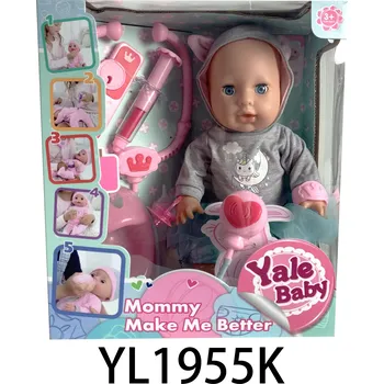 Panenka Interaktivní panenka s lékařskými doplňky 35 cm se zvuky a efektem horečky