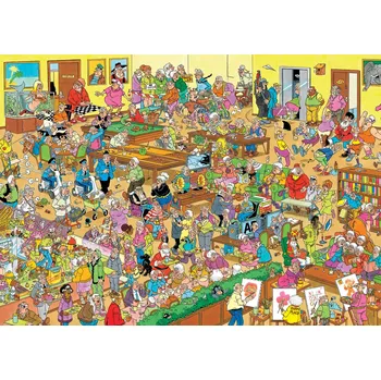 Dětské zboží Puzzle JUMBO Jan van Haasteren – Domov důchodců, 1000 dílků