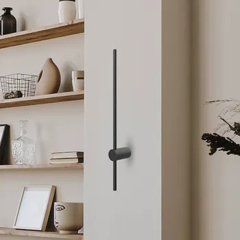 Lampička Milagro Lighting LED nástěnné světlo Swing, výška 90 cm, CCT, kov, černá LED 12 W celkem - Doprava zdarma