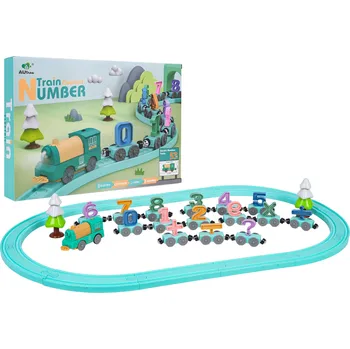 Vláček a vláčkodráha Vláček Matematický vlak 53ks.