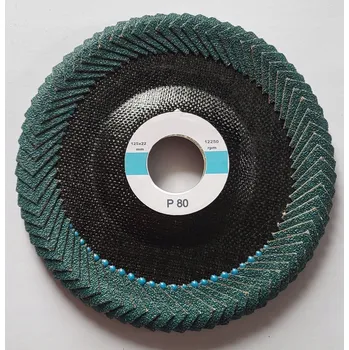 Brusný kotouč Lamelový BRUSNÝ KOTOUČ na SVARY KOUTOVÉ 125mm zirkon zrnitost P80