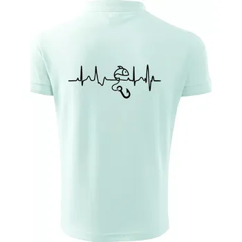 Pánská košile Ekg rybaření - Polokošile pánská Pique Polo 203 - 5XL ( Frost )