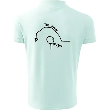 Pánská košile Vtip a ty - Polokošile pánská Pique Polo 203 - 4XL ( Frost )