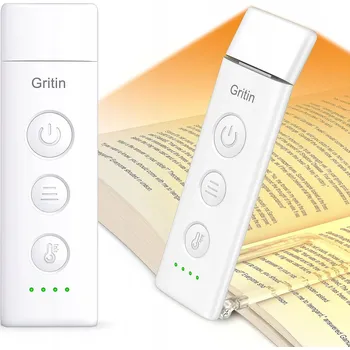 Lampička GRITIN LAMPKA NA ČTENÍ KNIHY, KLIPOVÁ, 7 LED