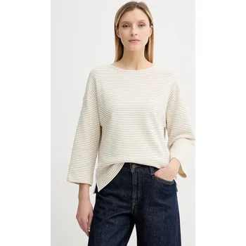 Pánské tričko Tričko s dlouhým rukávem Marc O'Polo béžová barva, 506300352085 01X, vel. XL