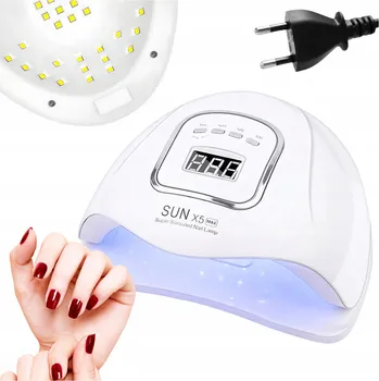 UV lampa na nehty LED+UV Lampa Quattro Lampa do paznokci UV LED X5 max 120 W bílá