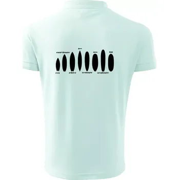 Pánská košile Typy surfů - Polokošile pánská Pique Polo 203 - 5XL ( Frost )
