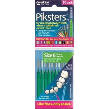 Zubní kartáček Mezizubní kartáčky Piksters R6 10 Ks