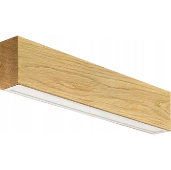 Nástěnné svítidlo Nástěnné LED svítidlo Wood hnědé, integrovaný LED zdroj 24 W