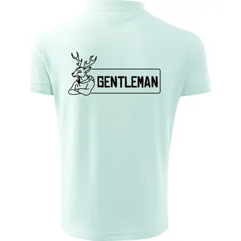 Pánská košile Jelen gentleman - Polokošile pánská Pique Polo 203 - 4XL ( Frost )