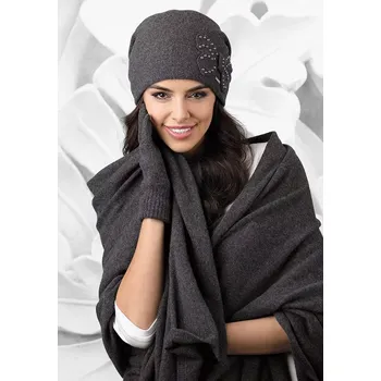Čepice Dámská šála 01 tmavě šedá - Kamea tmavě šedá uni