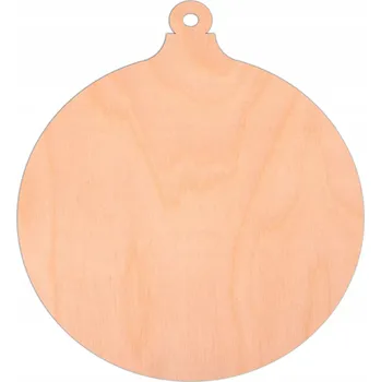 Vánoční ozdoba Vánoční Koule plná dřevěná závěsná ozdoba na stromeček dekorace základ