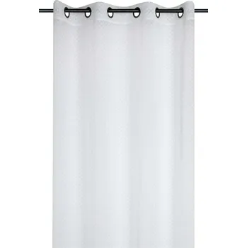 Záclona STOF Bílá, průhledná záclona, 135 x 260 cm