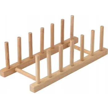 Talíř IKEA držák, stojan na talíře OSTBIT bambus