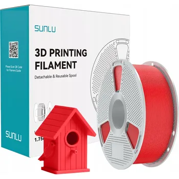 Filament FILAMENT SUNLU ASA ČERVENÝ RED 1KG