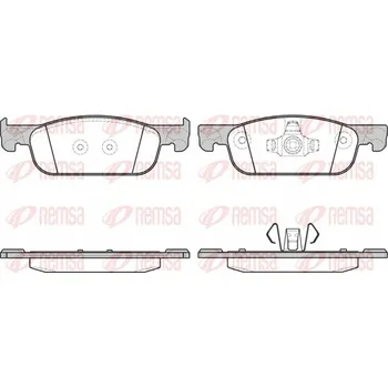 Brzdová destička Remsa 1718.00 Sada brzdových destiček, kotoučové brzdy