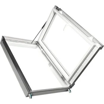 Okno Střešní výlez termoizolační FAKRO PWP U5 55 x 78, plast, bílý, 3sklo