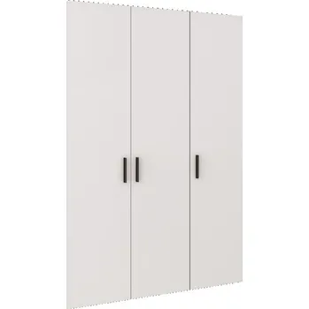 Šatní skříň FALCO Šatní skříň Enja 3D Odstín: Bílá