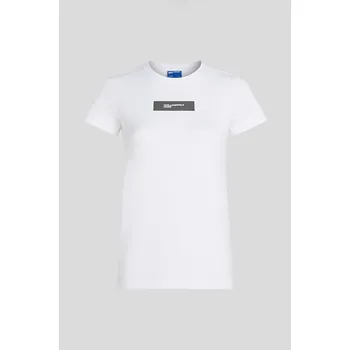 TRIČKO KARL LAGERFELD JEANS KLJ SLIM REFLECTIVE LOGO TEE WHITE