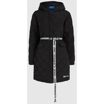 Dámský kabát KABÁT KARL LAGERFELD JEANS KLJ LIGHT PADDED COAT BLACK