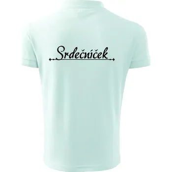 Pánská košile Staročeština - Srdečníček - drahoušek - Polokošile pánská Pique Polo 203 - 3XL ( Frost )