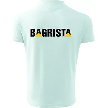 Pánská košile Bagrista nápis - Polokošile pánská Pique Polo 203 - 4XL ( Frost )