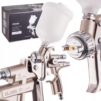 Stříkací pistole Stříkací pistole ITALCO GLOSS X1 LVMP tryska 1,6 mm NÁDRŽKA 600 ml PRO