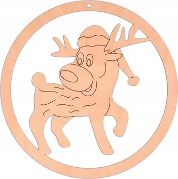 Vánoční dekorace Prolamovaná Vánoční Koule , Vánoční Baňky ve tvaru sob 9 cm 1 ks