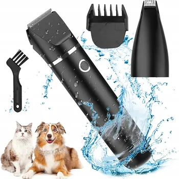 Kosmetika pro psa STROJEK ZASTŘIHOVAČ NA STŘÍHÁNÍ ZVÍŘAT PES KOČKA DOBŘE STŘÍHÁ TICHÝ SADA