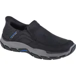 Černá kožená obuv Skechers Respected - Elgin Slip-ins 204810-BLK Velikost: 39,5