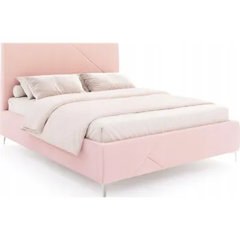 Postel FDM Čalouněná postel NAVARO 160x200 cm s úložným prostorem a roštem - TRINITY růžová