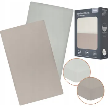 Prostěradlo Univerzální prostěradlo s gumou do cestovní postýlky Lionelo Bamboo