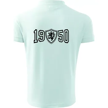 Pánská košile Narozeninový motiv - znak - 1950 - Polokošile pánská Pique Polo 203 - 4XL ( Frost )