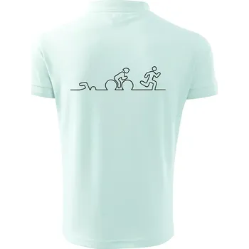 Pánská košile EKG triatlon - Polokošile pánská Pique Polo 203 - 3XL ( Frost )