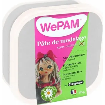 Modelovací hmota Cleopatre Samotvrdnoucí polymerová modelovací hmota WePAM 145g STŘÍBRNÁ