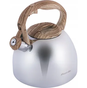 Varná konvice Tradiční ocelová Konvice Kamille 2,7 l šedá