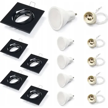 Stropní svítidlo zapuštěné Koloreno 5 W GU10 8,7 cm černé