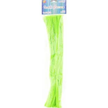 Hobby drát Chlupaté drátky sv.zelené, 6mm/30cm,40ks