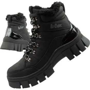 Dámské tenisky Lee Cooper dámská sportovní obuv zimní trekingová zateplená černá vysoká dámské 36