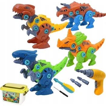 Konstrukční sada Doris dinosaurus 5v1 vícebarevná plastová 3+