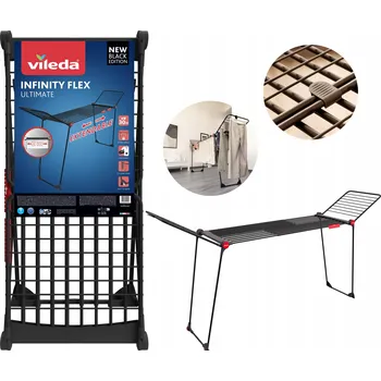 Sušák na prádlo SUŠÁK NA PRÁDLO VILEDA INFINITY FLEX ROZKLÁDACÍ XXL DOMÁCÍ BALKONOVÝ ZAHRADNÍ VELKÝ