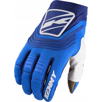 Moto bunda KENNY RACING RUKAVICE CROSS/ENDURO MODEL TITANIUM BLUE MODRÁ/BÍLÁ S