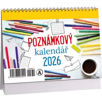 Kalendář Aria Stolní kalendář mikro týdenní Poznámkový 2026