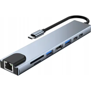 USB hub HUB ADAPTÉR ROZBOČOVAČ USB 3.0 HDMI RJ45 pro MACBOOK M1-M3 AIR/PRO