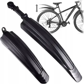 Blatník na kolo SADA CYKLISTICKÝCH BLATNÍKŮ PŘEDNÍ + ZADNÍ PRO KOLA 24-29 PALCŮ